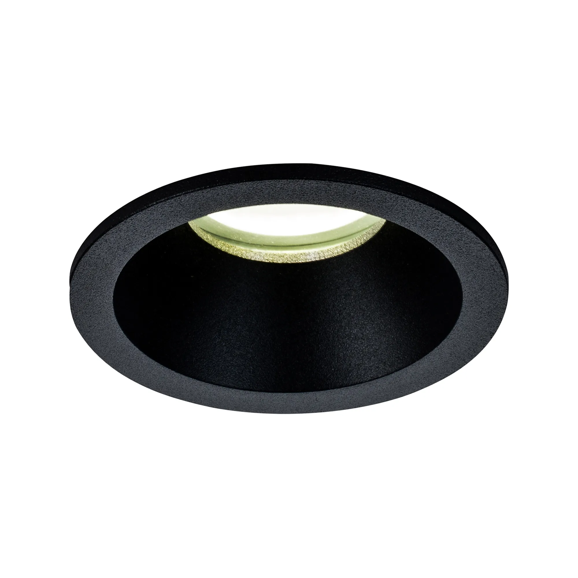 M6811  Comfort GU10 8.5cm Round Downlight IP54 Matt Black